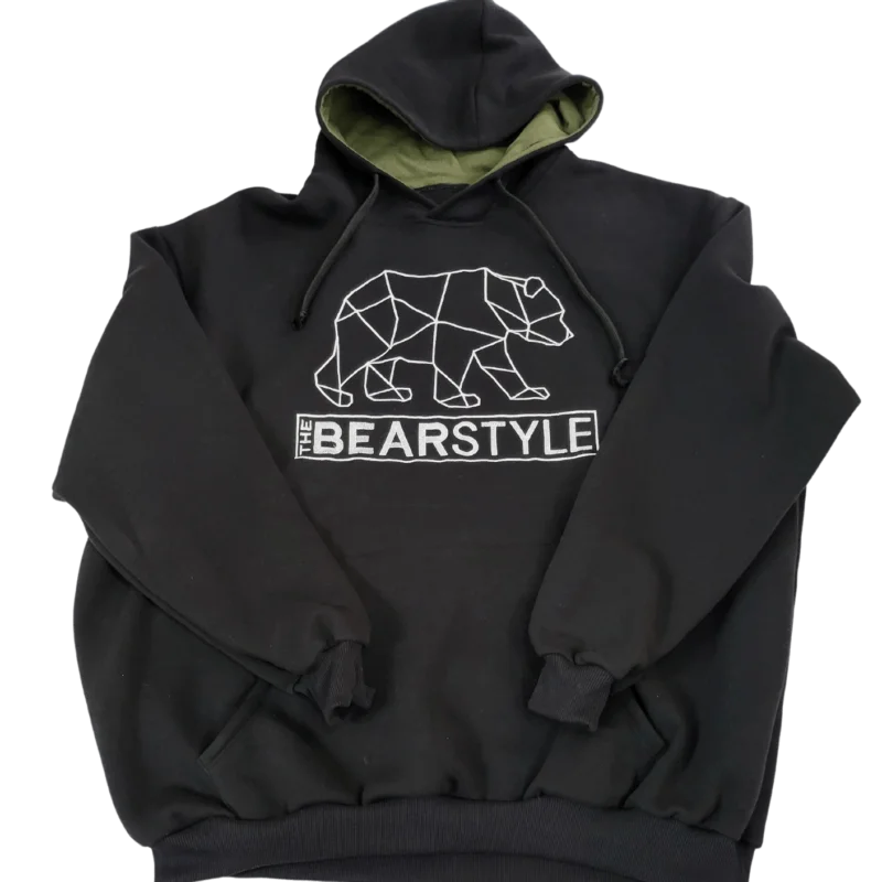 TBS férfi belebújós kapucnis felső, mozaik macis | The Bear Style |The Bear Style Kft. - Mozaik belebujos fels